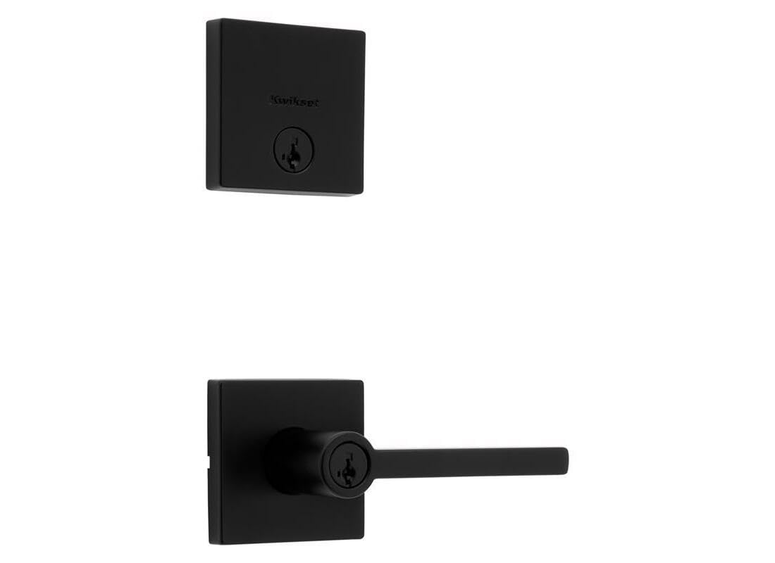 KABAブラック38 Kwikset Halifax Matte Black Entry Door Knob 2-3/4 in. | Stine Home